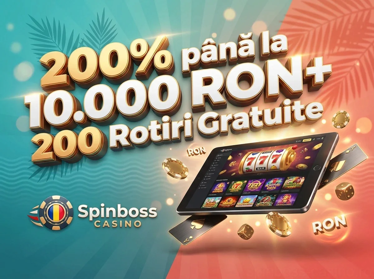 200% până la 10.000 RON+ 200 Rotiri Gratuite